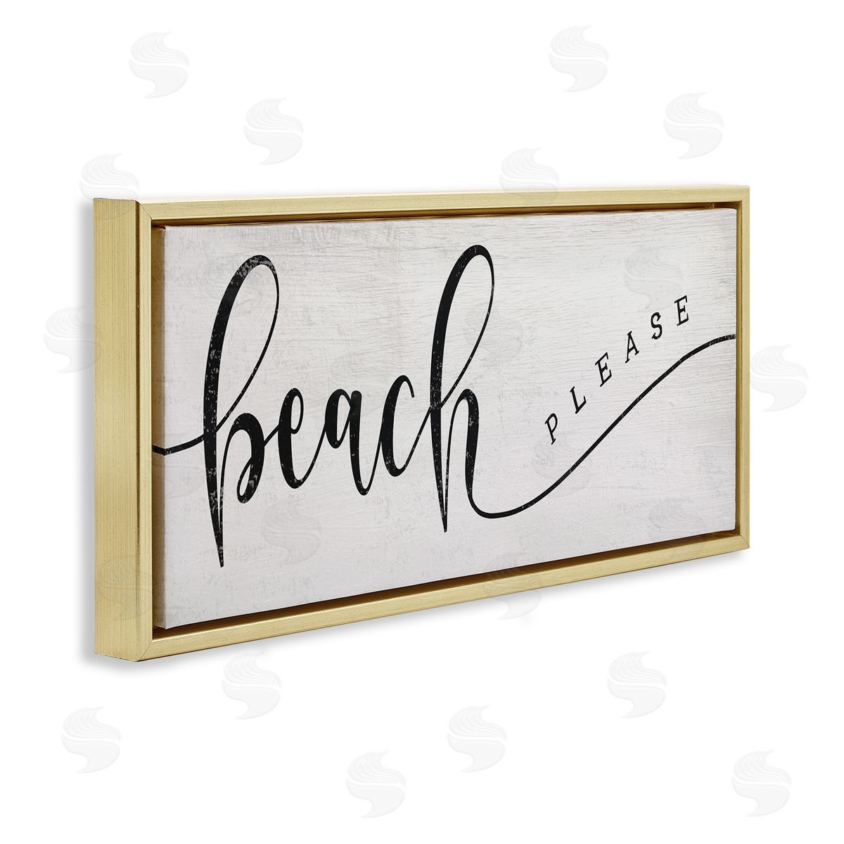 Stupell Studio Beach Please Nautical Pun Playful Wave Font