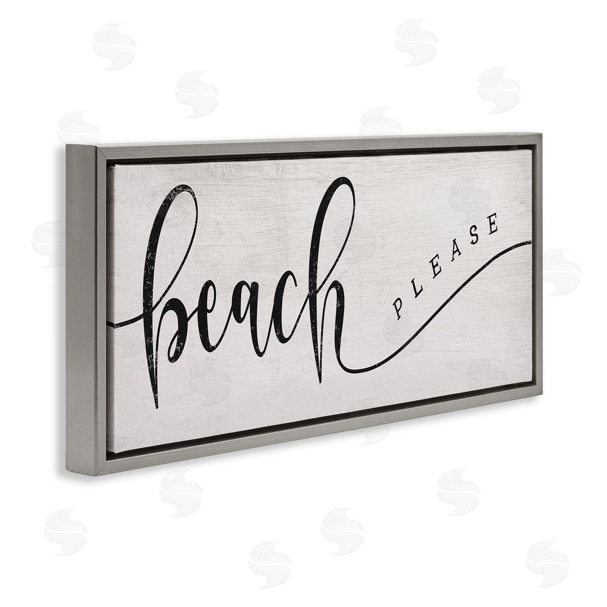 Stupell Studio Beach Please Nautical Pun Playful Wave Font