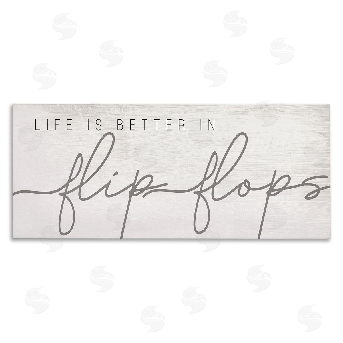 Stupell Studio Life's Better in Flip Flops Nautical Beach Phrase