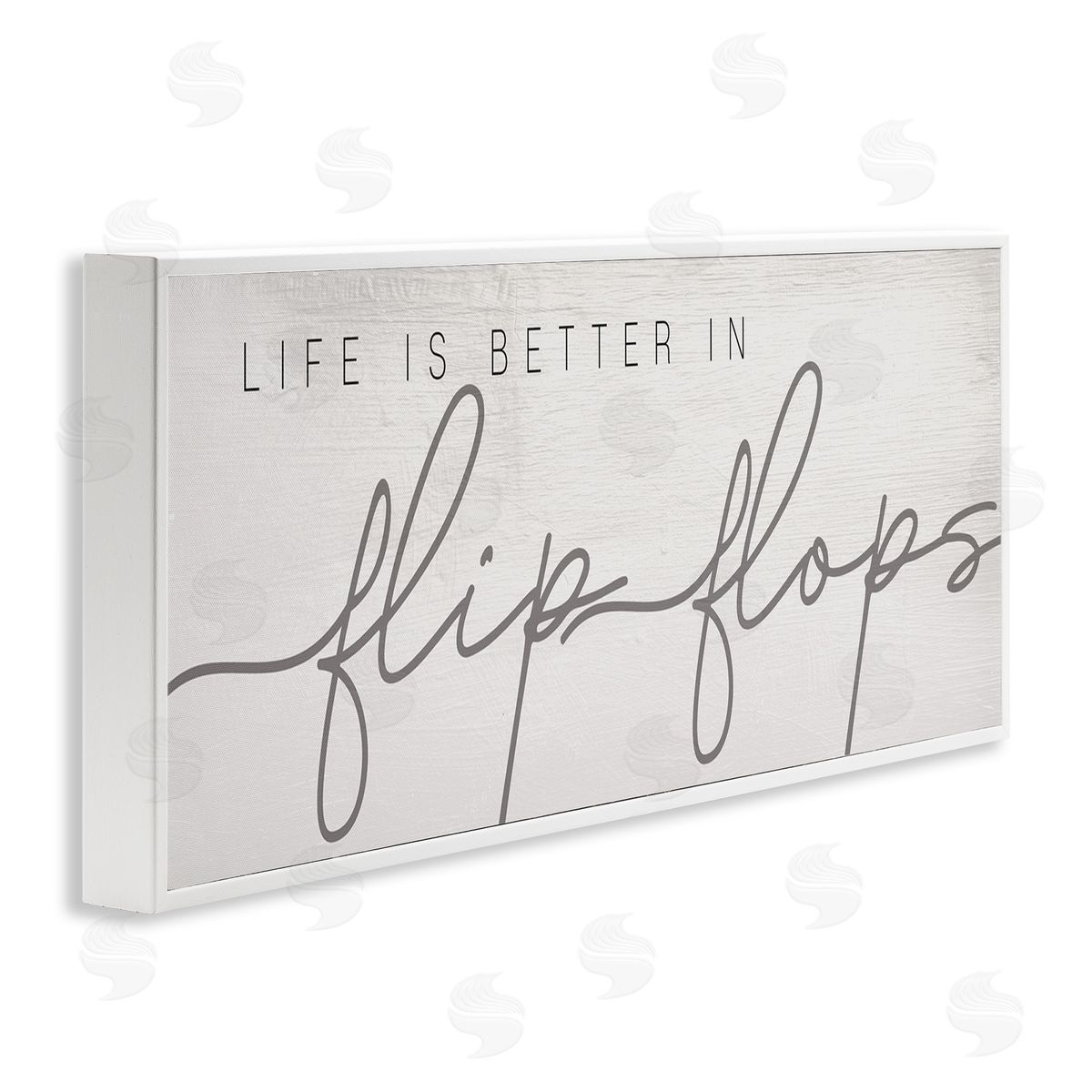 Stupell Studio Life's Better in Flip Flops Nautical Beach Phrase