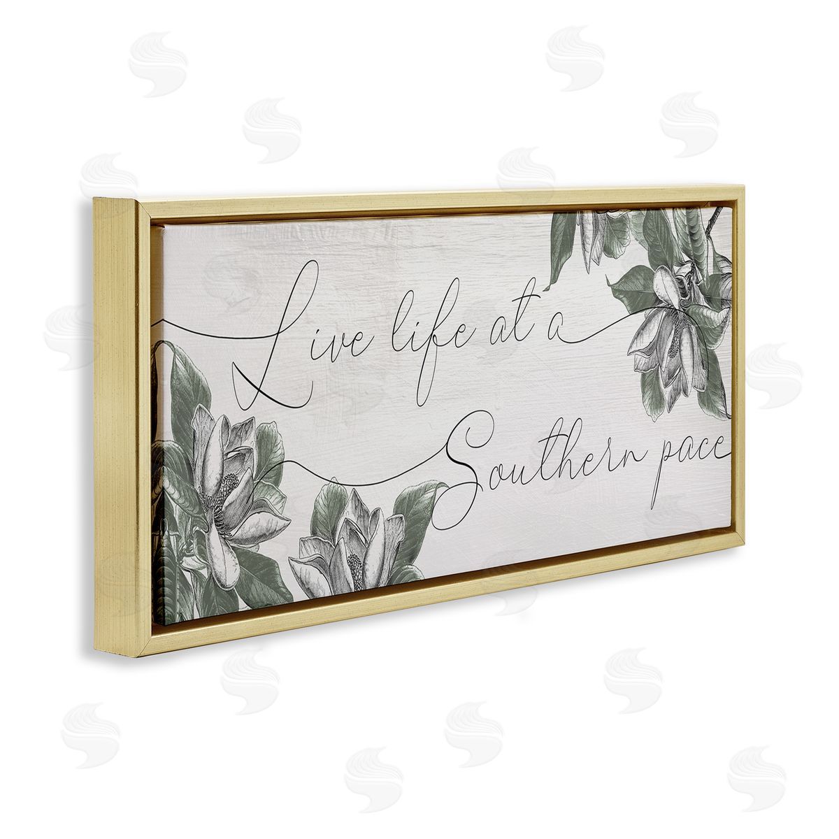 Stupell Studio Live Life at a Southern Pace Vintage Magnolia Florals