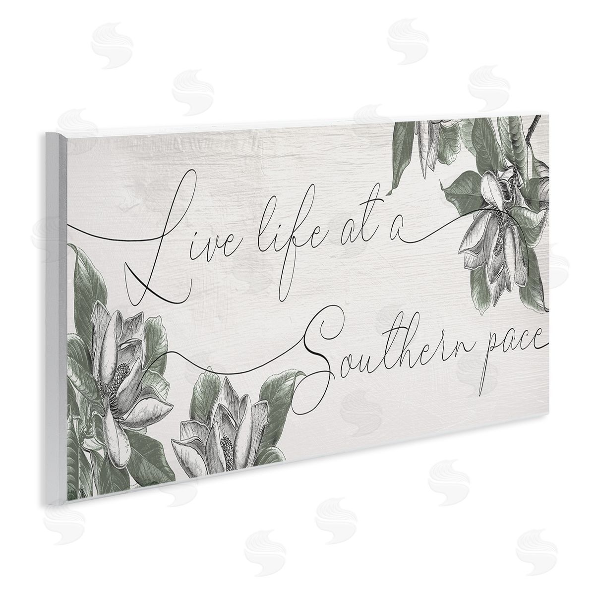 Stupell Studio Live Life at a Southern Pace Vintage Magnolia Florals