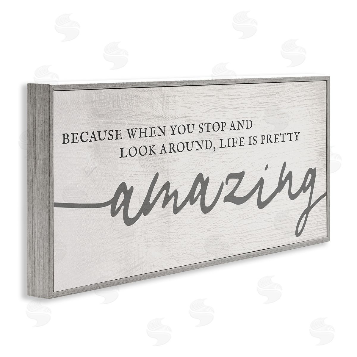 Stupell Studio Look Around Life's Pretty Amazing Sentiment Mellow Typography