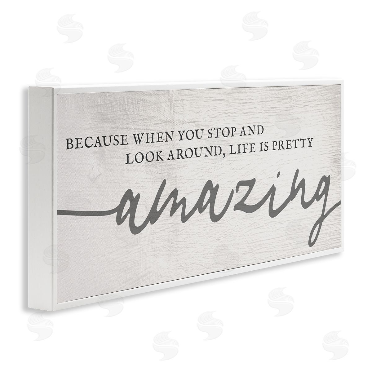 Stupell Studio Look Around Life's Pretty Amazing Sentiment Mellow Typography