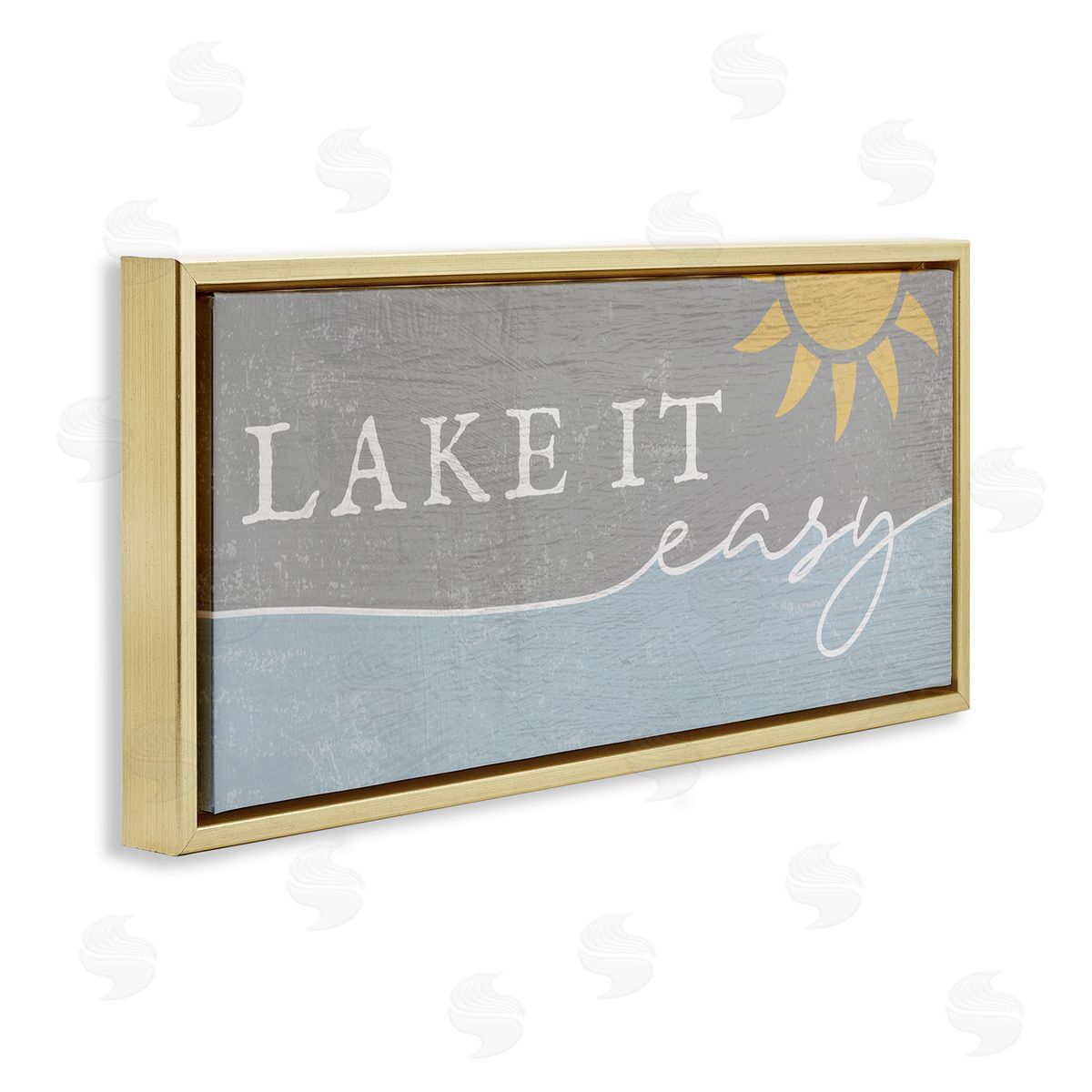 Stupell Studio Lake It Easy Phrase Nautical Pun Sunny Sky