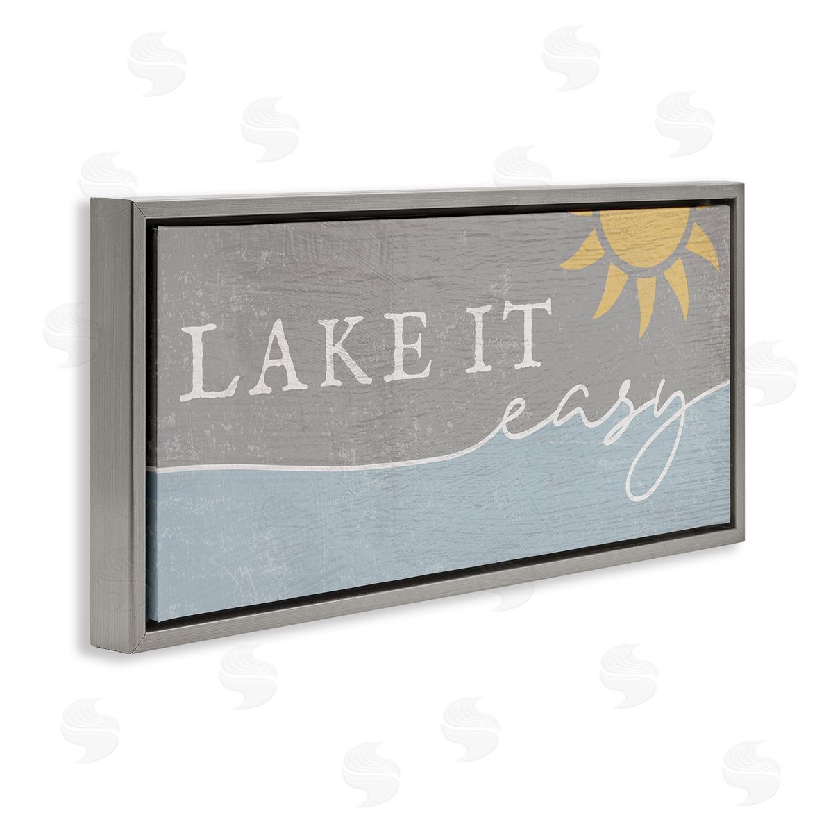 Stupell Studio Lake It Easy Phrase Nautical Pun Sunny Sky