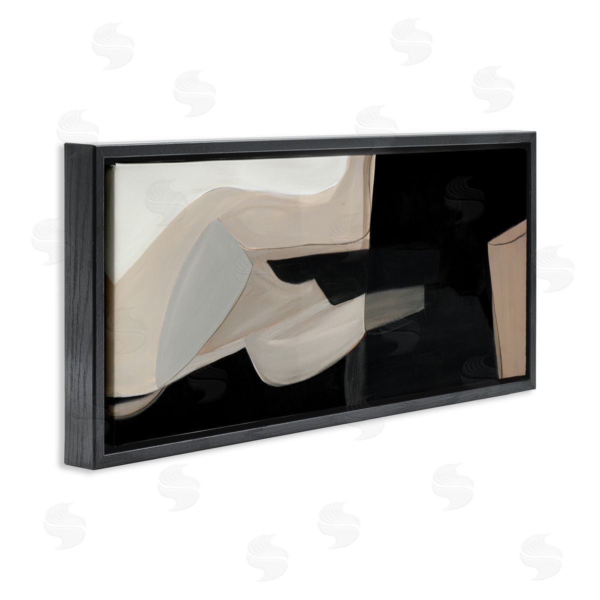 Kippi Leonard Distorted Desert Shapes Dark Bold Abstract Arrangement