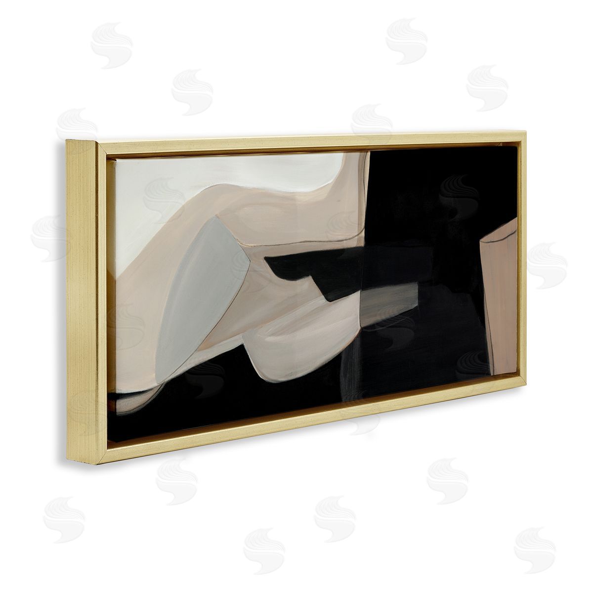 Kippi Leonard Distorted Desert Shapes Dark Bold Abstract Arrangement