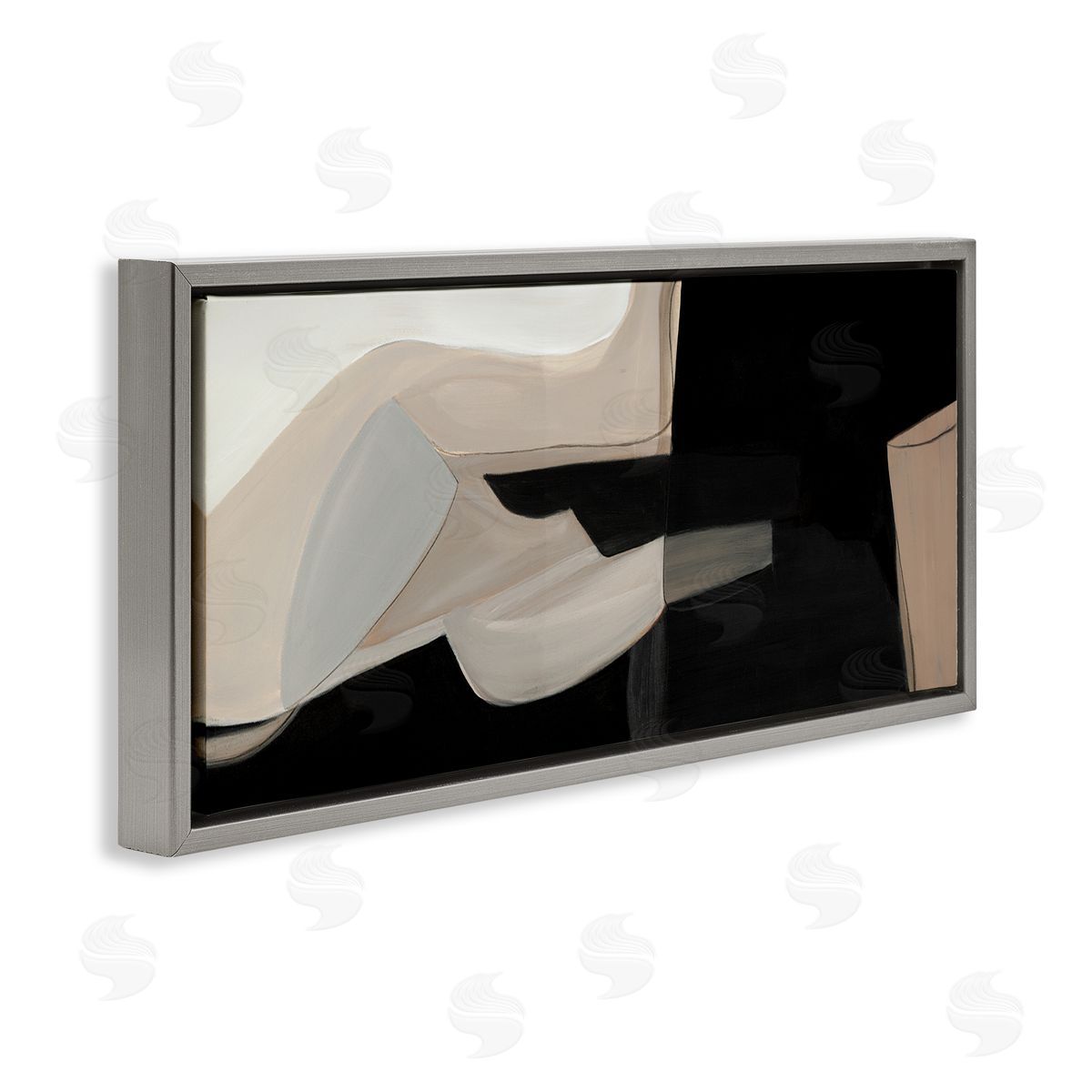 Kippi Leonard Distorted Desert Shapes Dark Bold Abstract Arrangement