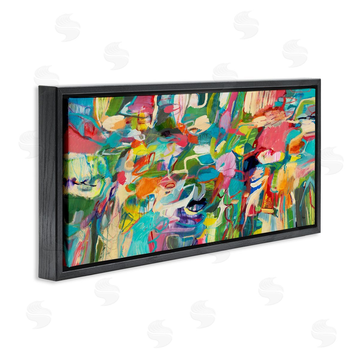 Lisa Ridgers Complex Playful Tone Abstraction Bright Green Pink Blue