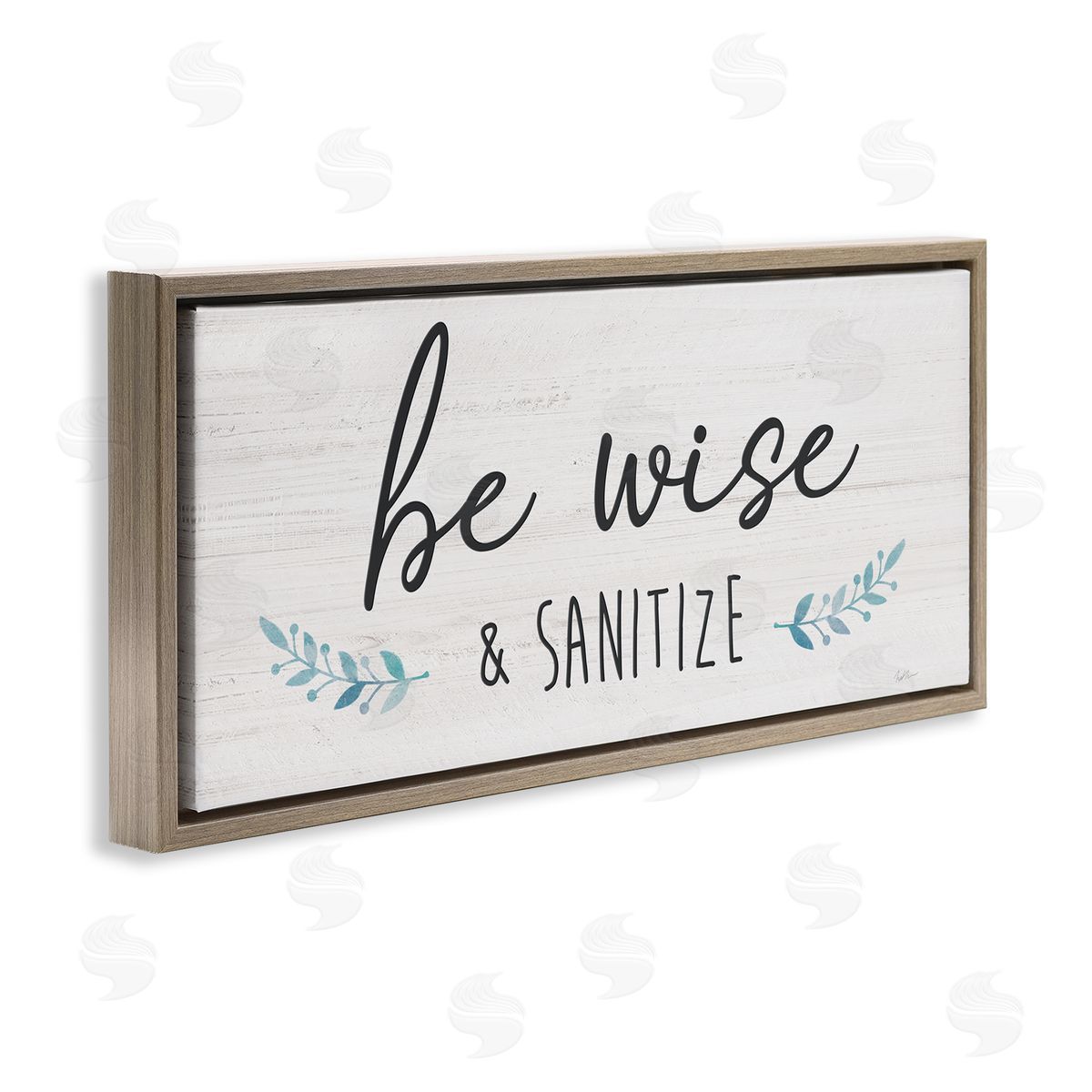 Natalie Carpentieri Be Wise & Sanitize Phrase Good Hygiene Text