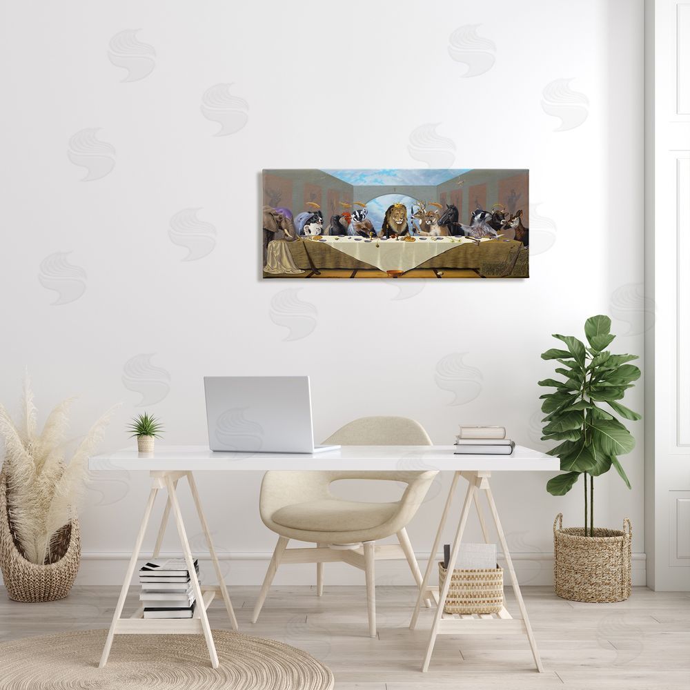 Linda Ridd Herzon Last Supper Safari Animal Version King Lion