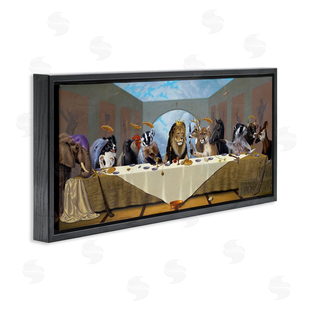 Linda Ridd Herzon Last Supper Safari Animal Version King Lion
