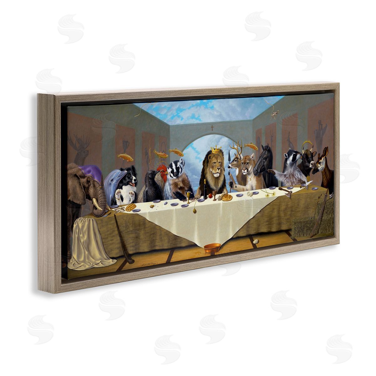 Linda Ridd Herzon Last Supper Safari Animal Version King Lion
