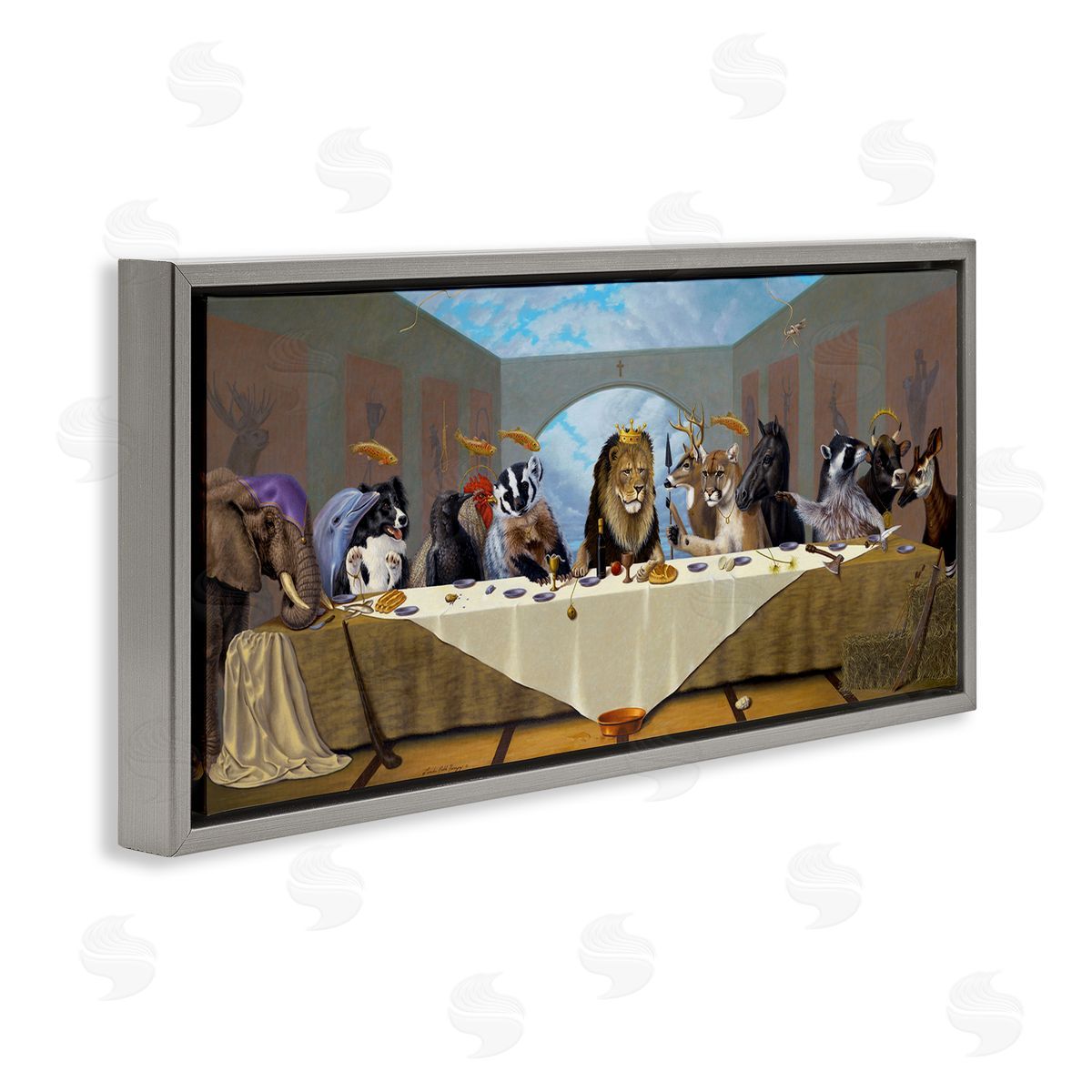 Linda Ridd Herzon Last Supper Safari Animal Version King Lion