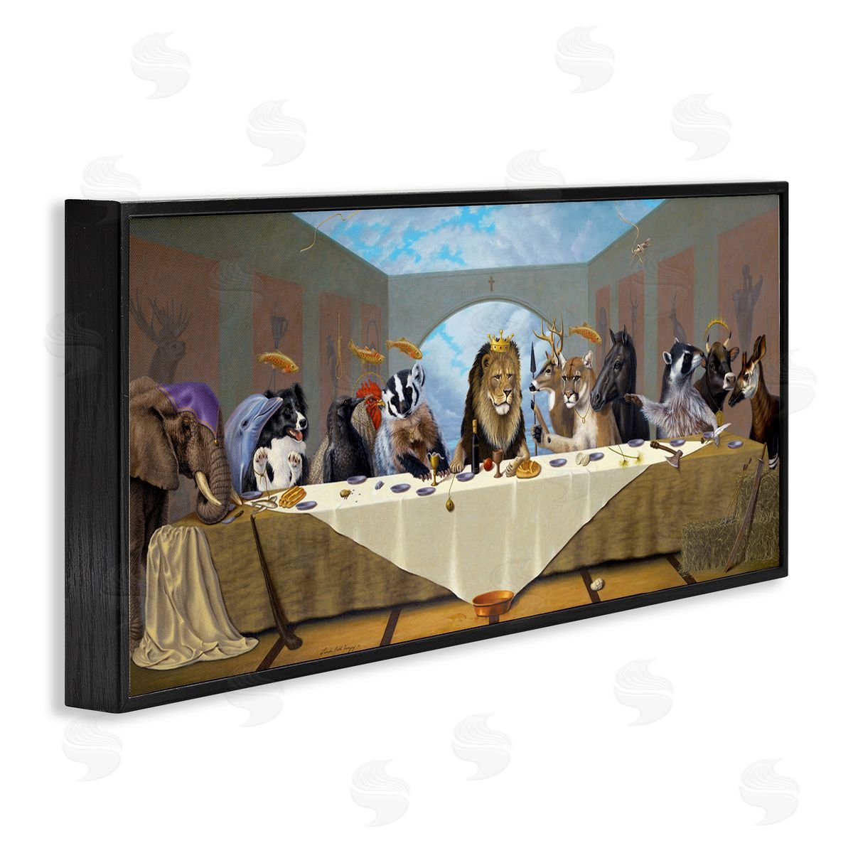 Linda Ridd Herzon Last Supper Safari Animal Version King Lion