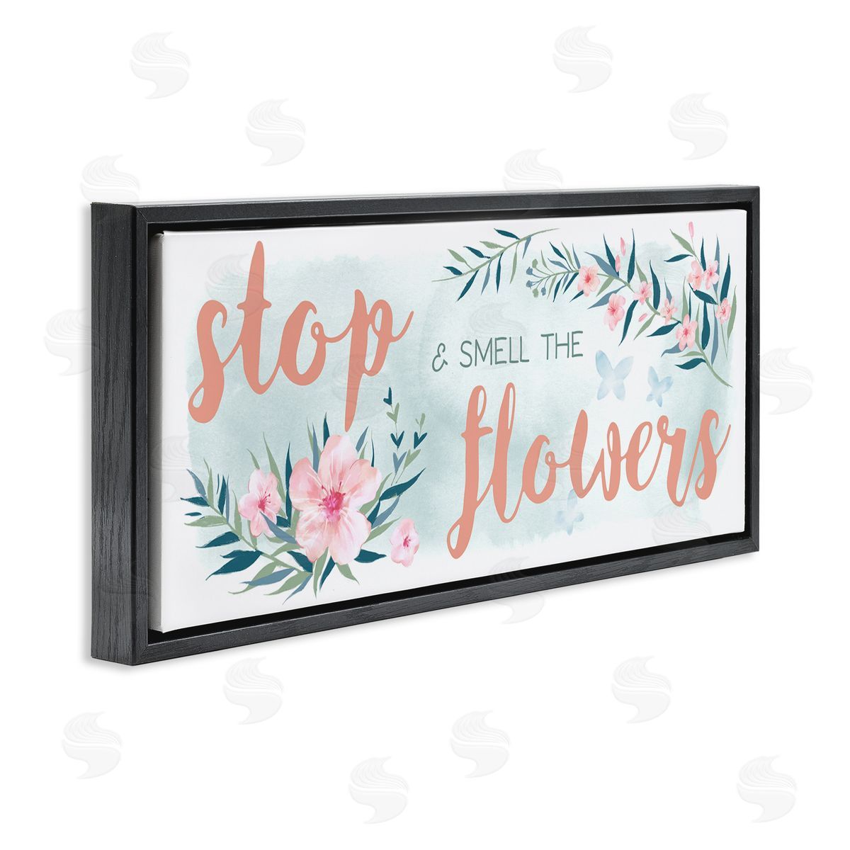 Ziwei Li Stop and Smell the Flowers Sentiment Pink Blossoms