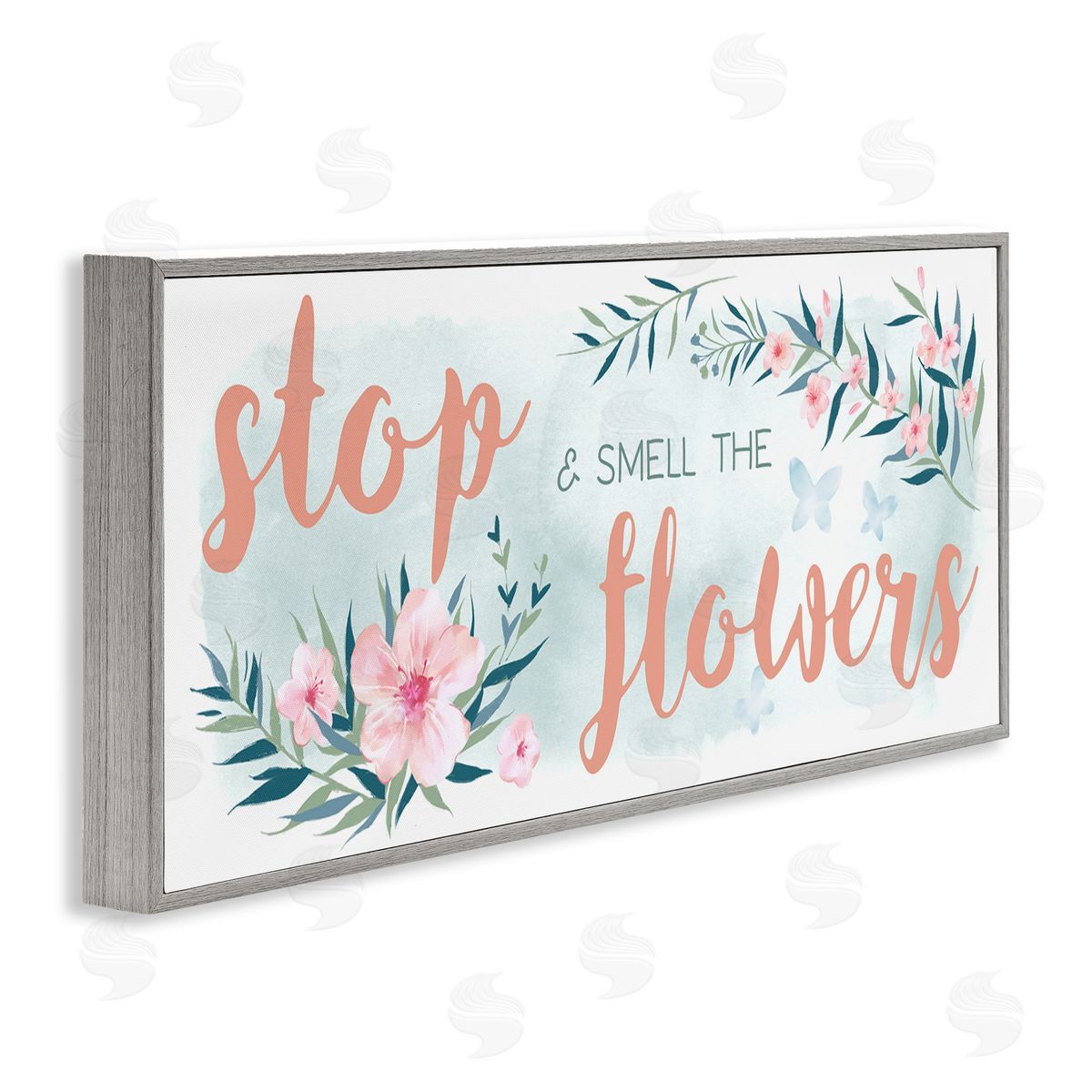 Ziwei Li Stop and Smell the Flowers Sentiment Pink Blossoms