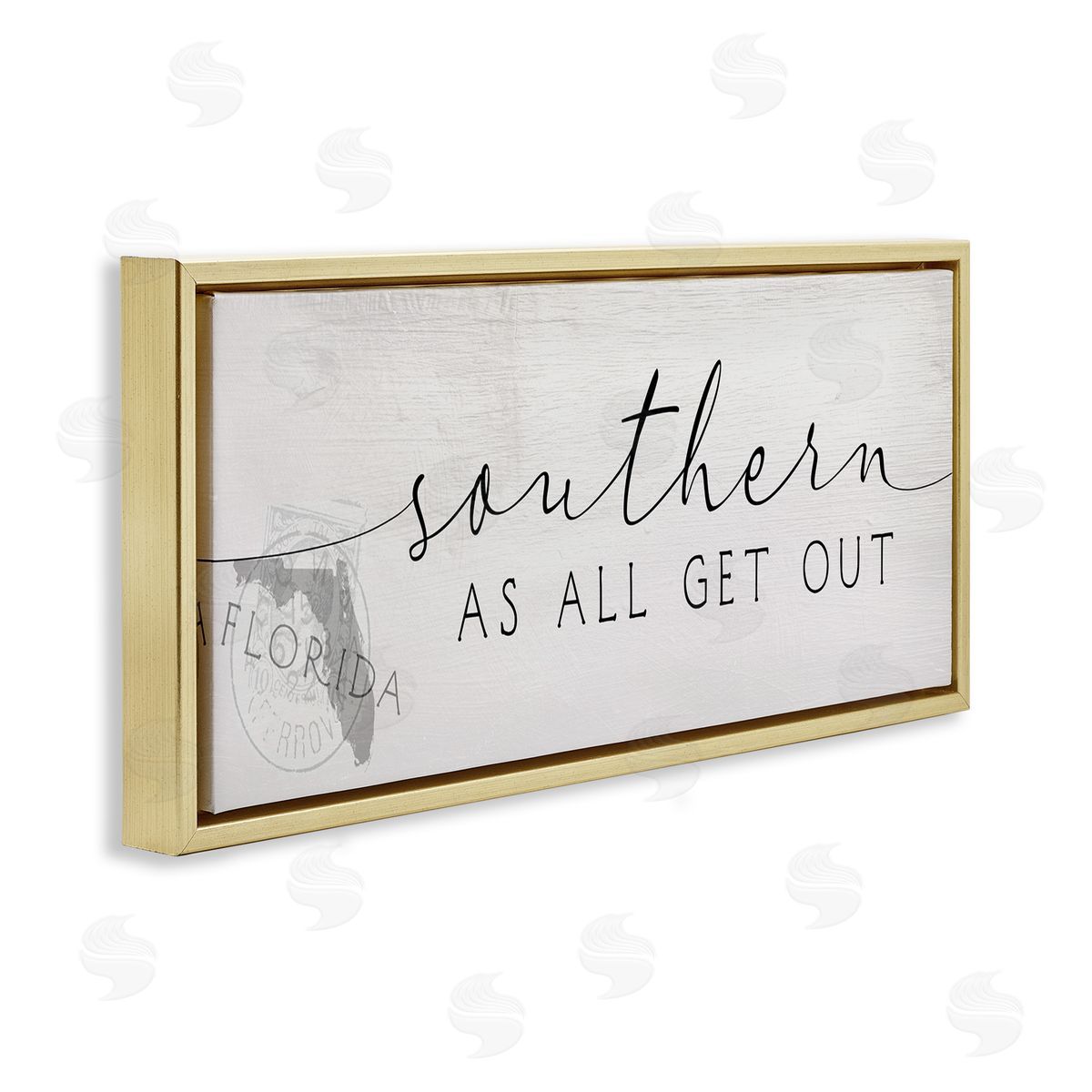 Stupell Studio Florida State Outline Southern As All Get Out Quote