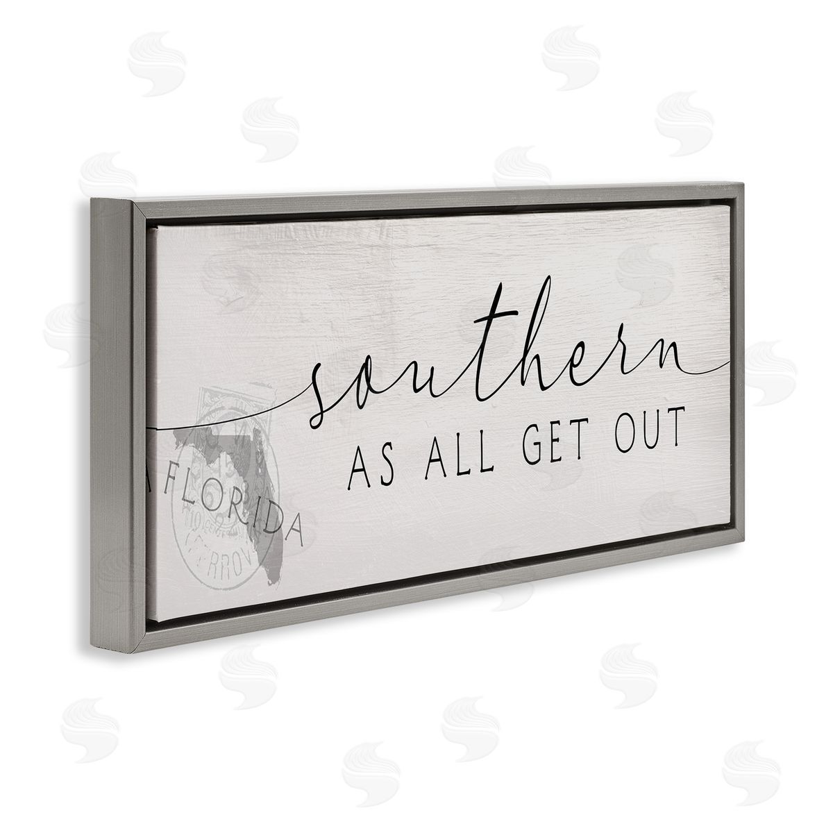 Stupell Studio Florida State Outline Southern As All Get Out Quote