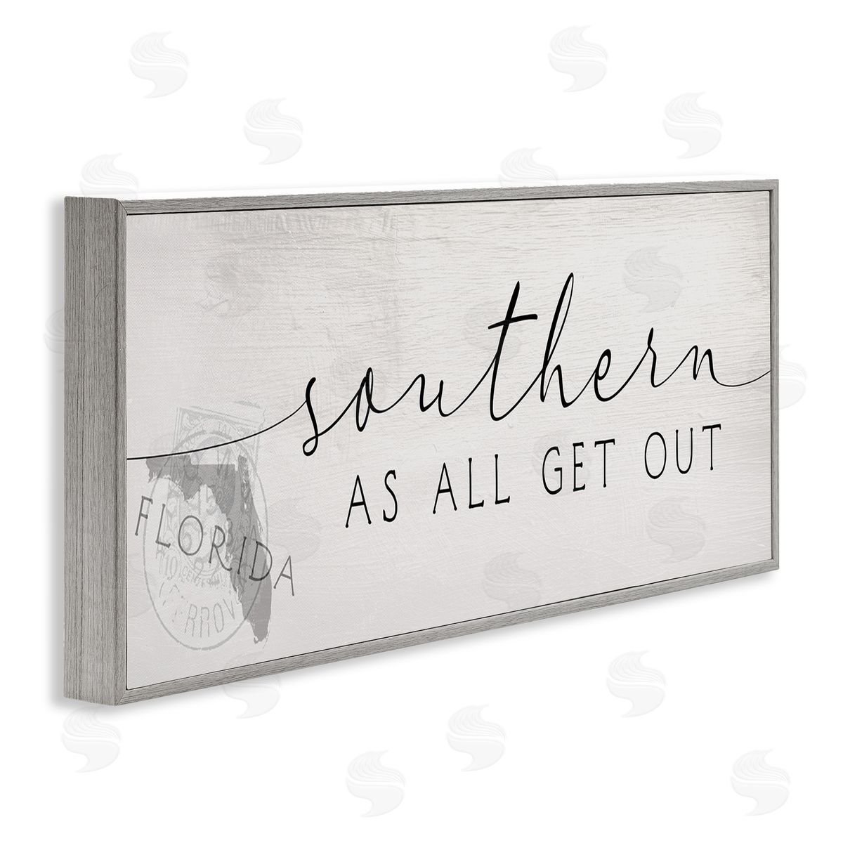 Stupell Studio Florida State Outline Southern As All Get Out Quote