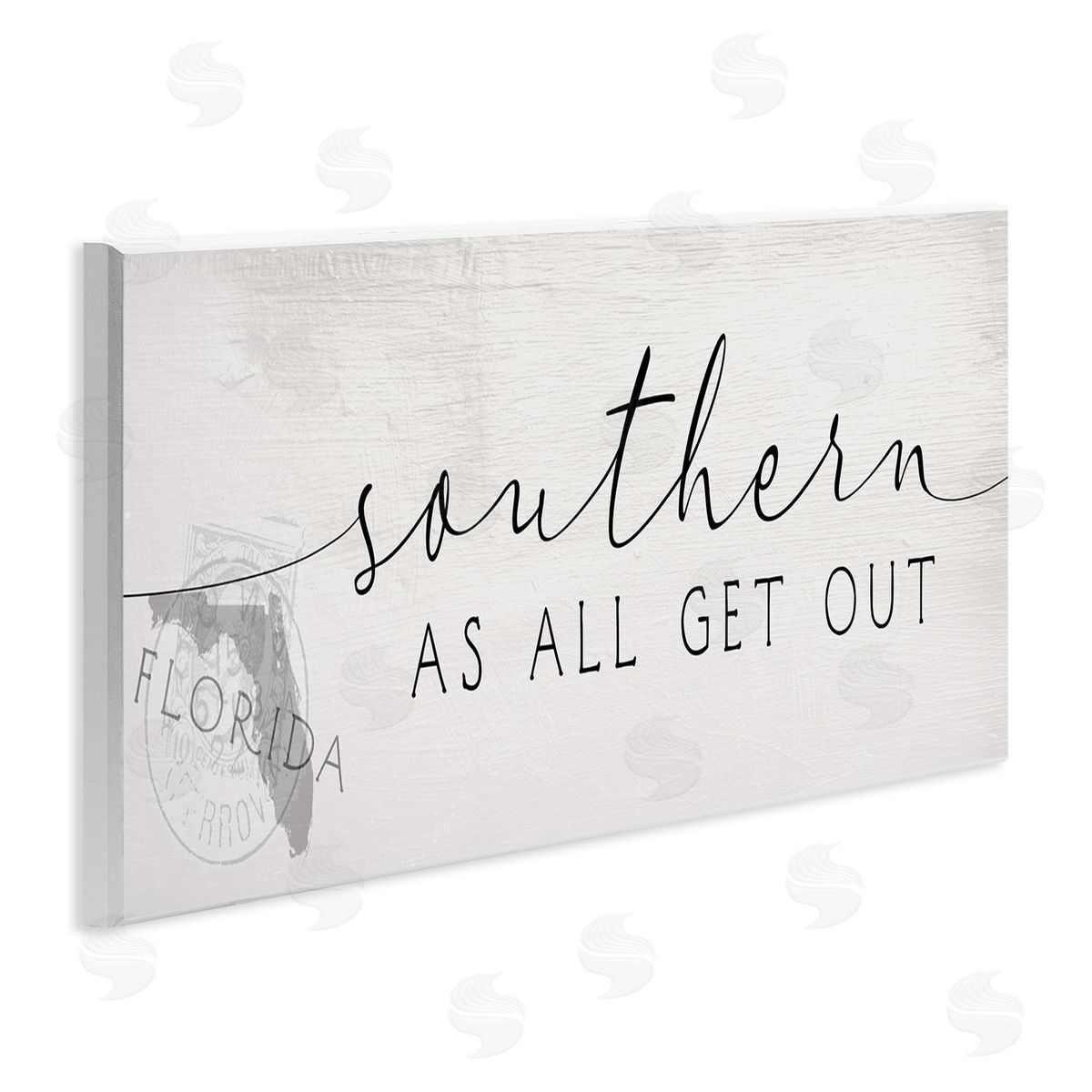 Stupell Studio Florida State Outline Southern As All Get Out Quote