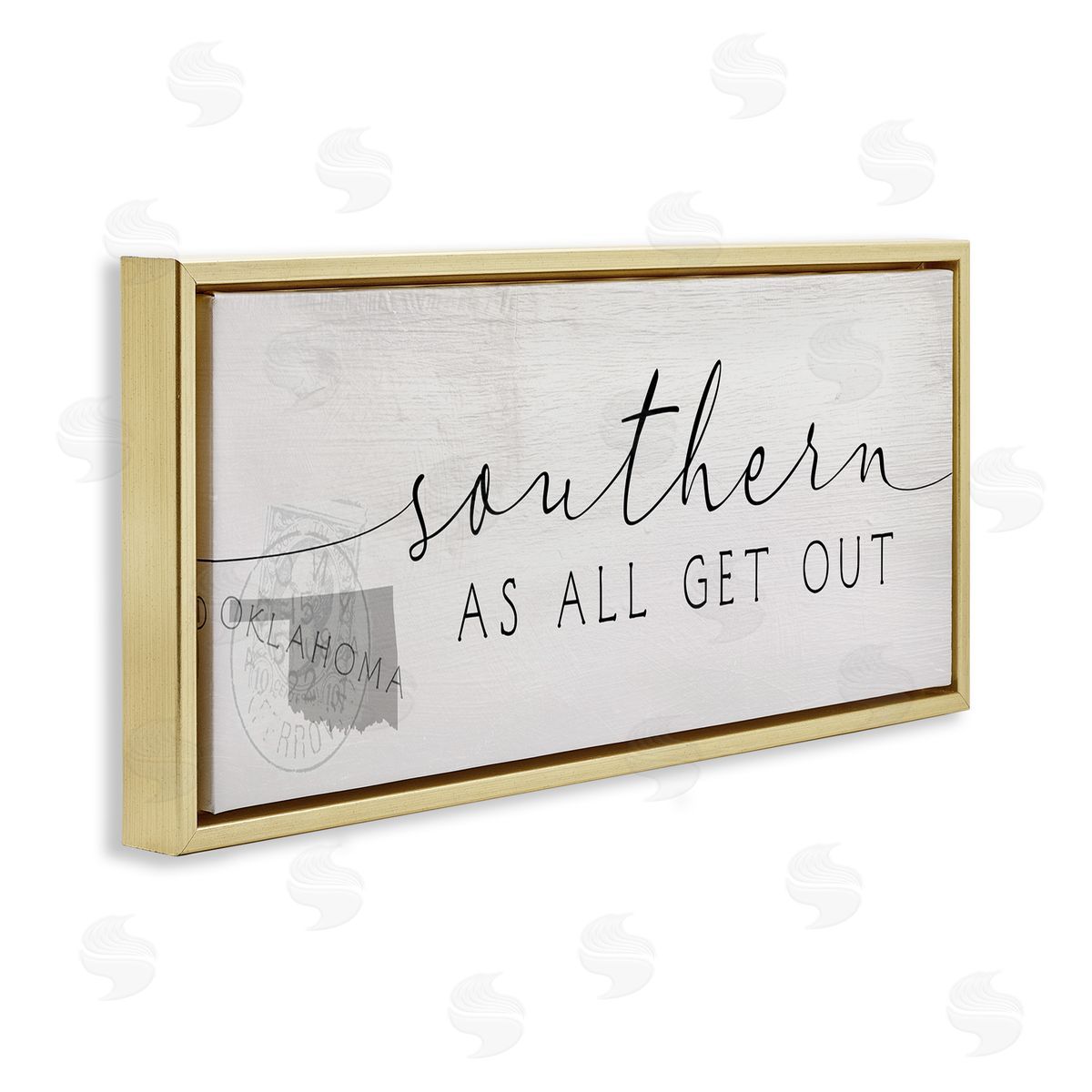 Stupell Studio Southern As All Get Out Phrase Oklahoma State