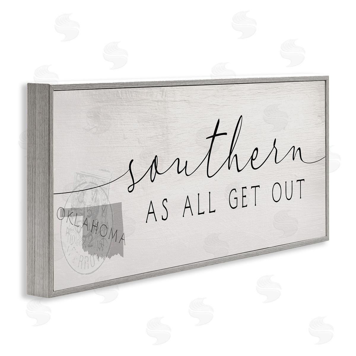 Stupell Studio Southern As All Get Out Phrase Oklahoma State