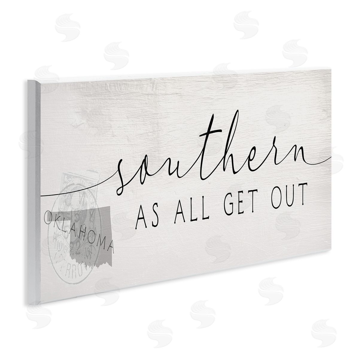 Stupell Studio Southern As All Get Out Phrase Oklahoma State