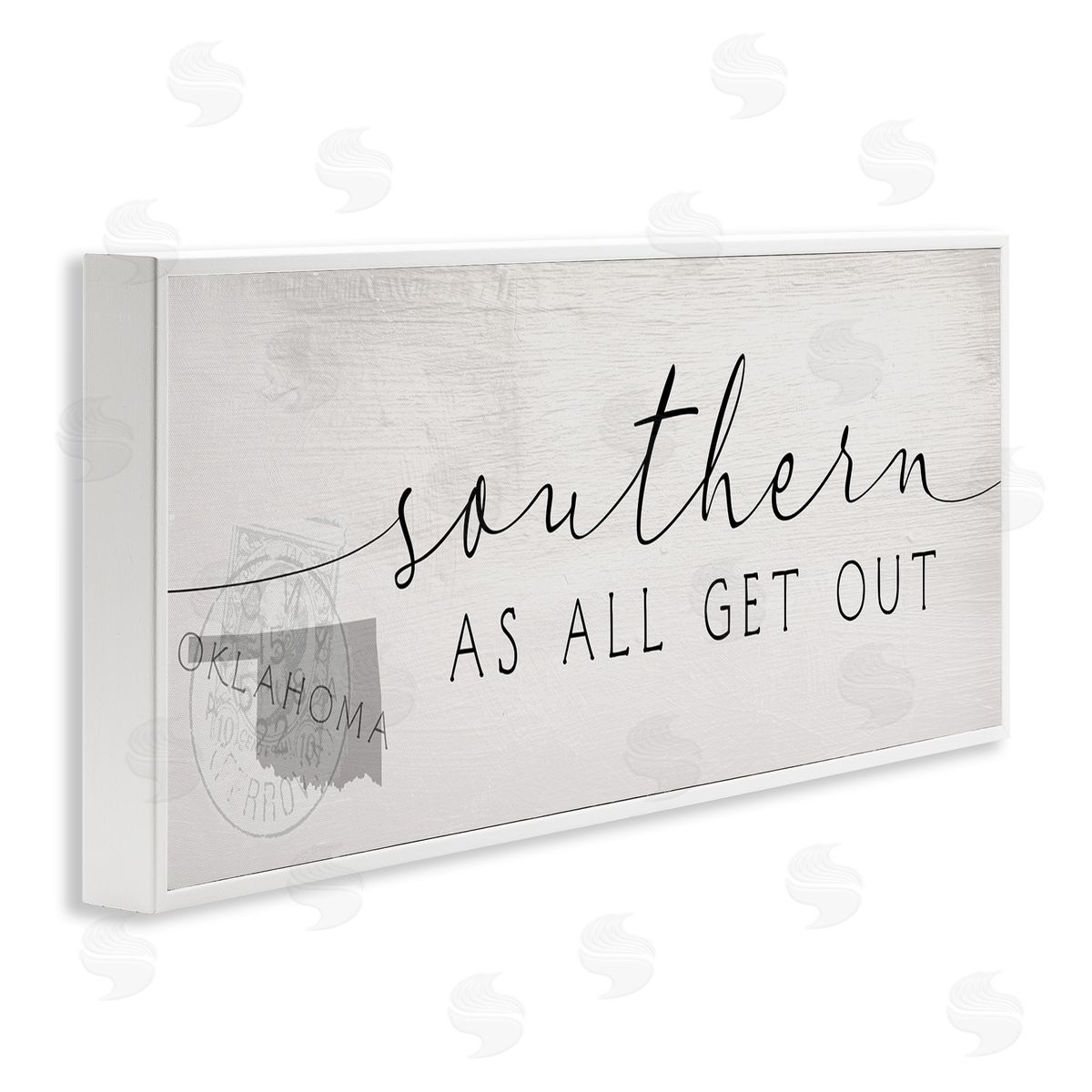 Stupell Studio Southern As All Get Out Phrase Oklahoma State