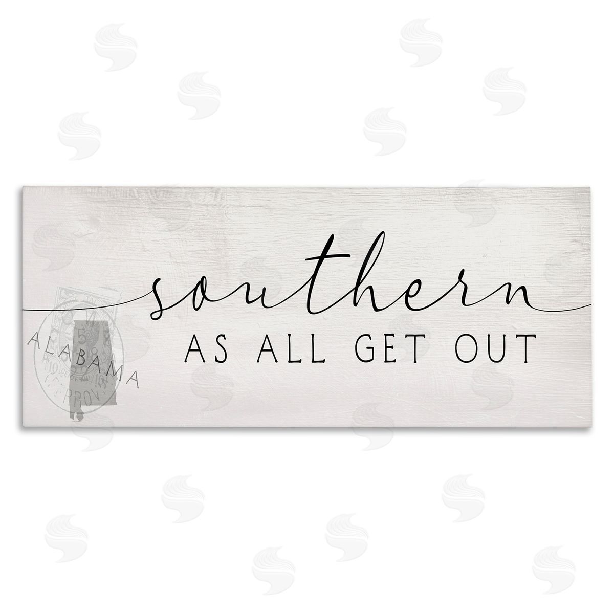Stupell Studio Southern As All Get Out Alabama State Saying