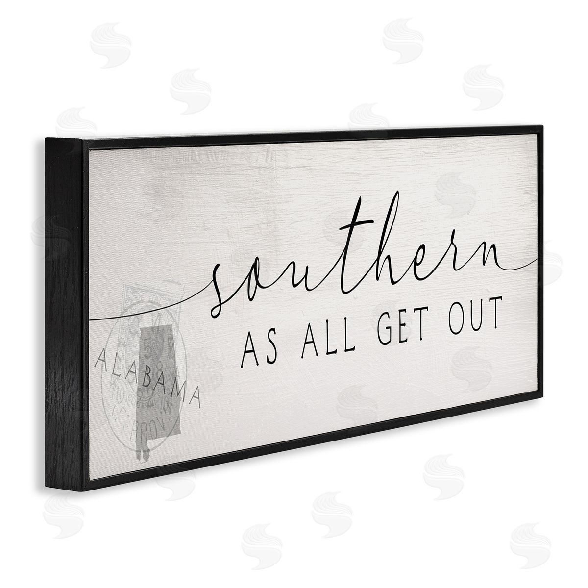 Stupell Studio Southern As All Get Out Alabama State Saying
