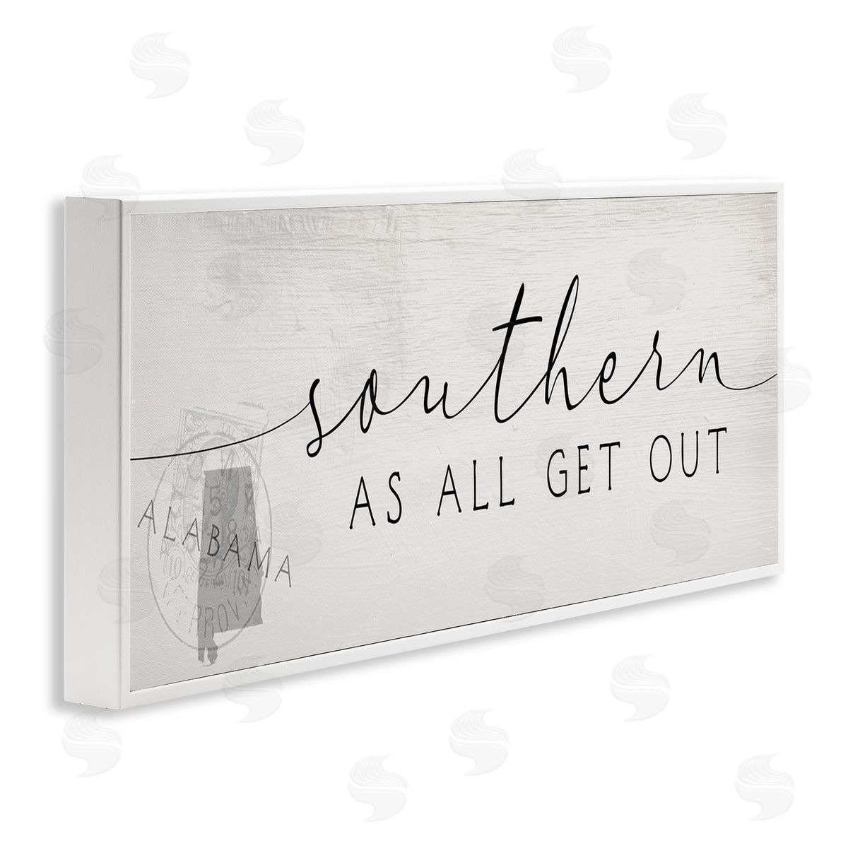 Stupell Studio Southern As All Get Out Alabama State Saying