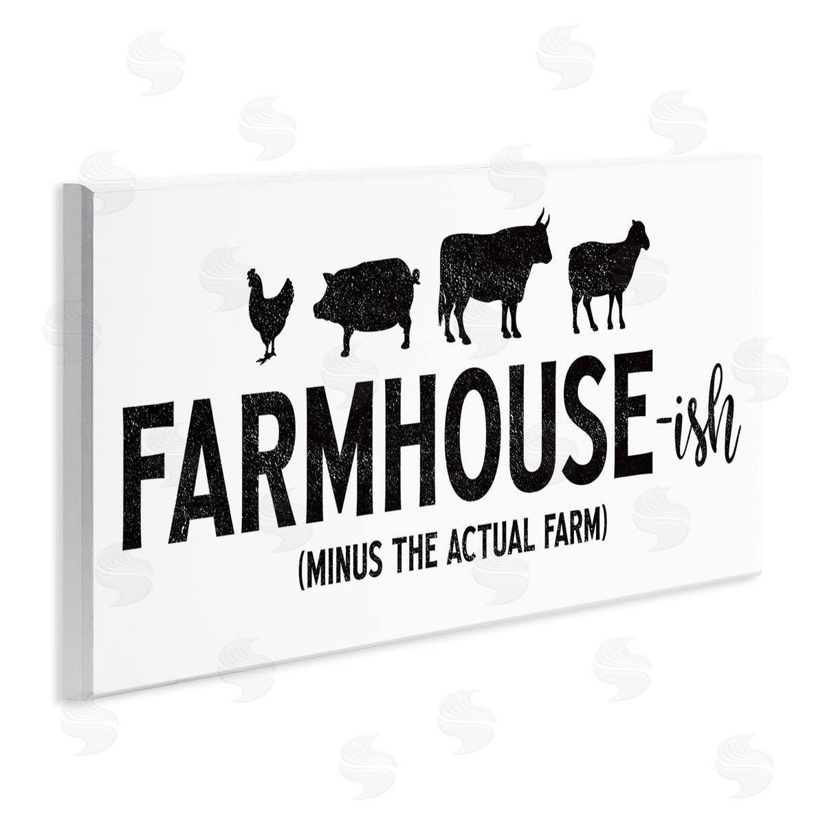 Farmhouse-ish Funny Country Phrase Wood Plaque Wall Art, Home Decor by JJ Design House LLC