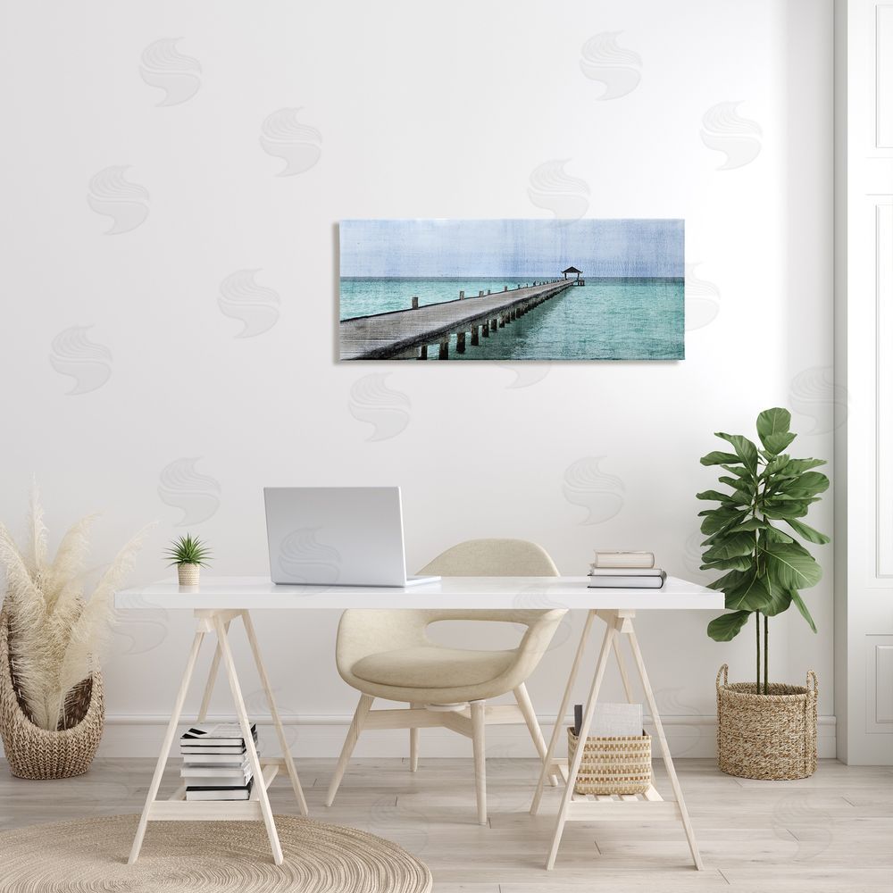 Kim Allen Long Wharf Beach Paradise Distressed Ocean Waters