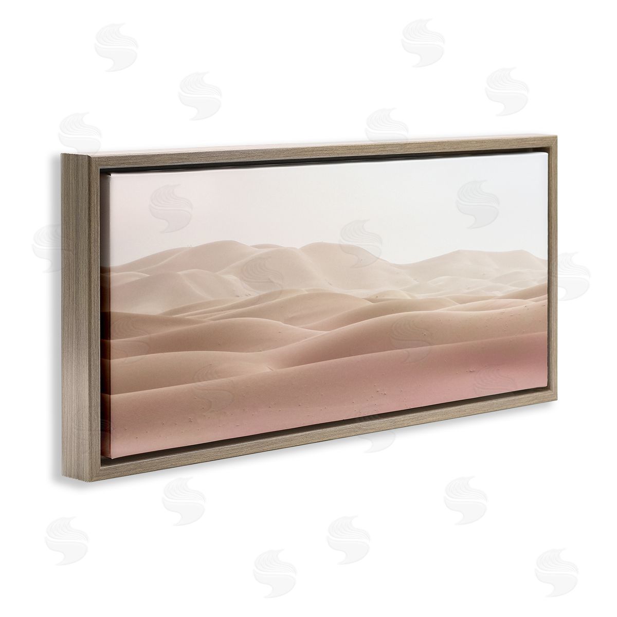 Kim Allen Pink Sunburnt Sandy Dessert Distant Hills Landscape