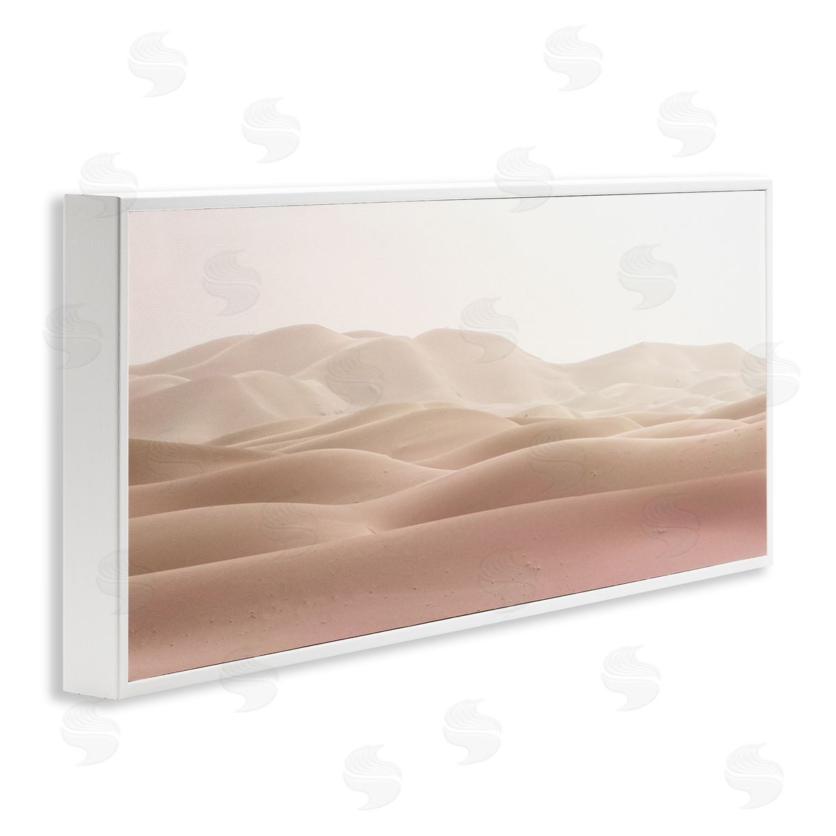 Kim Allen Pink Sunburnt Sandy Dessert Distant Hills Landscape