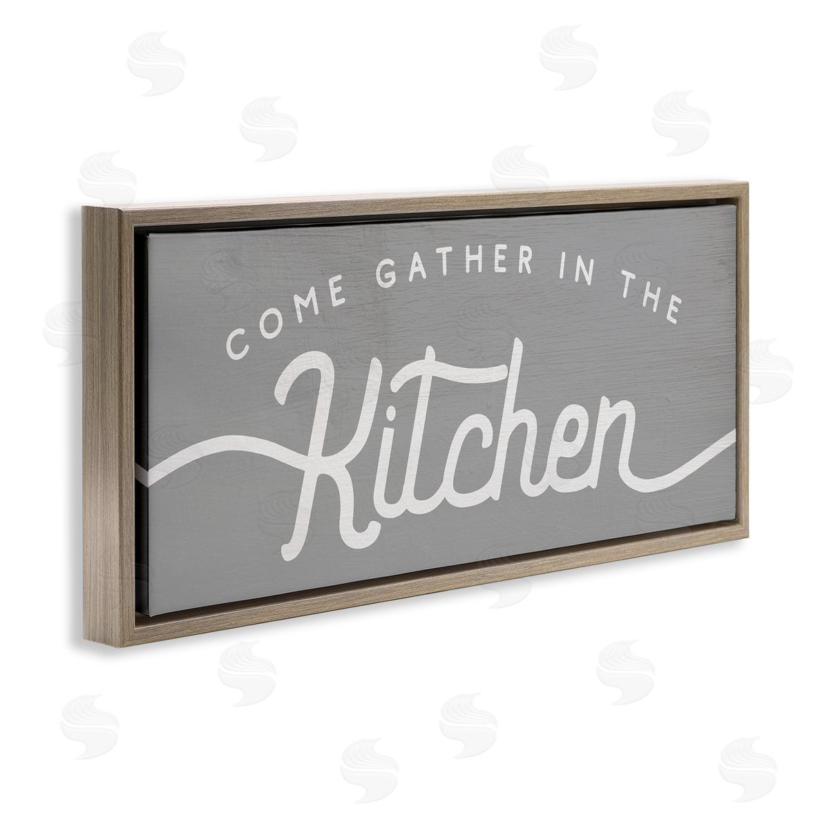 Stupell Studio Gather in the Kitchen Sign Rustic Family Phrase