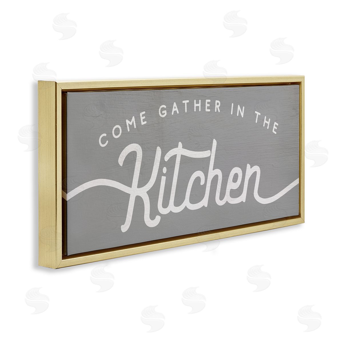 Stupell Studio Gather in the Kitchen Sign Rustic Family Phrase