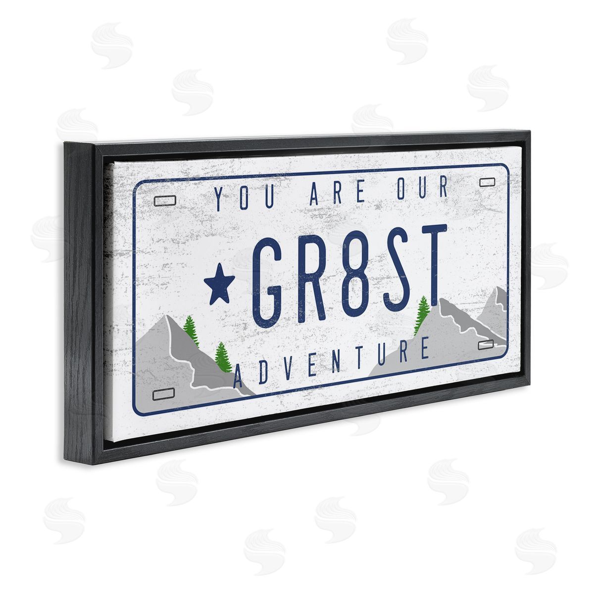 Stupell Studio Our Greatest Adventure Mountain Range License Plate