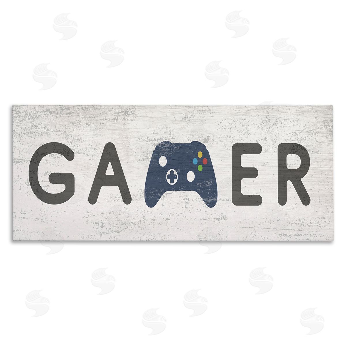 Stupell Studio Gamer Typography Kids' Video Game Controller Sign