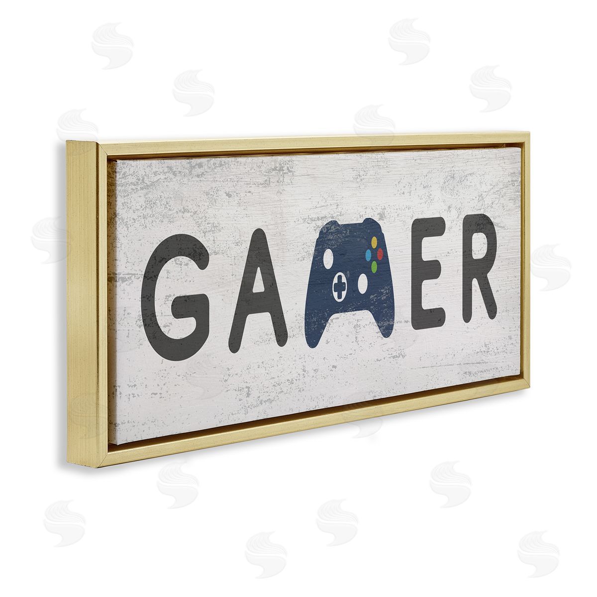 Stupell Studio Gamer Typography Kids' Video Game Controller Sign