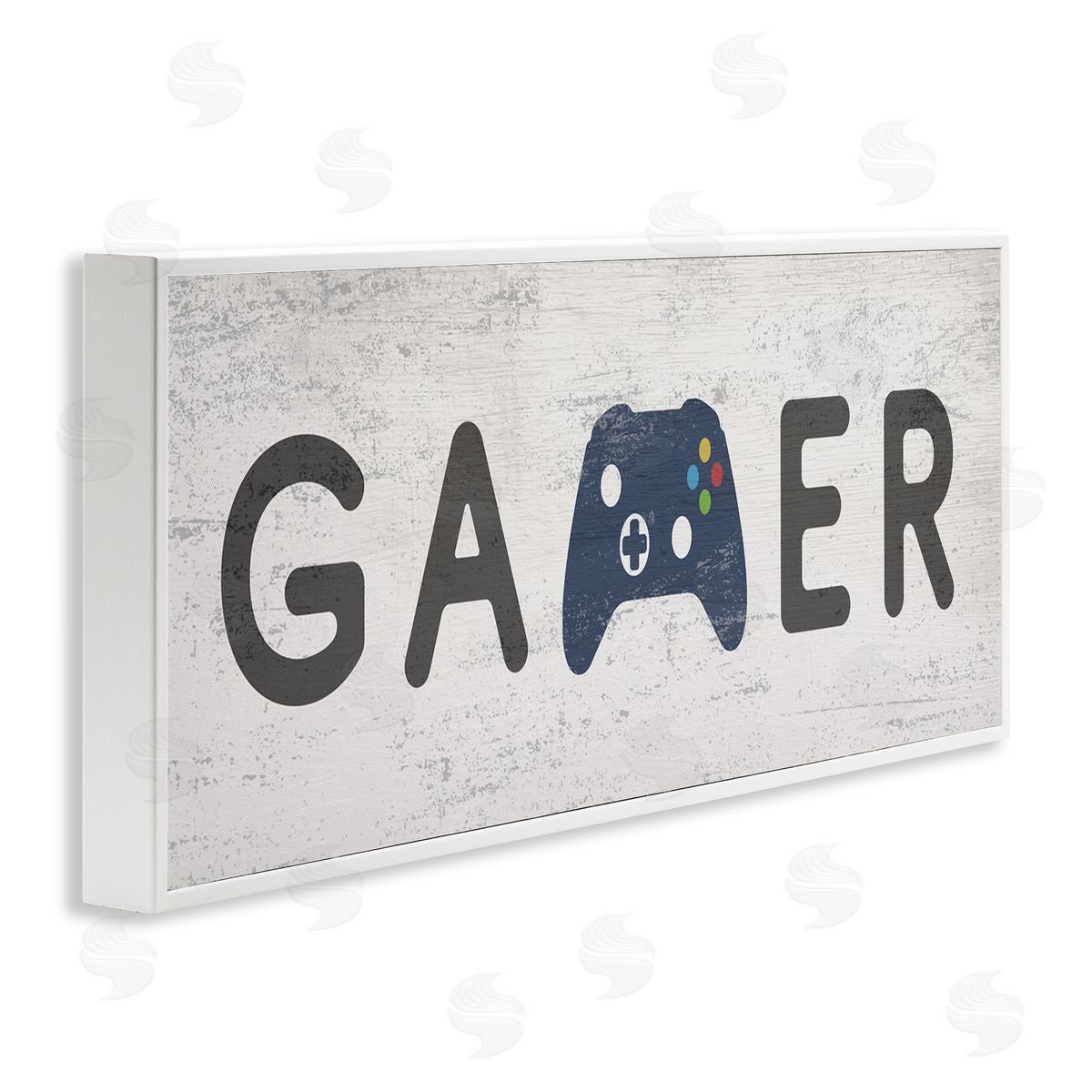 Stupell Studio Gamer Typography Kids' Video Game Controller Sign