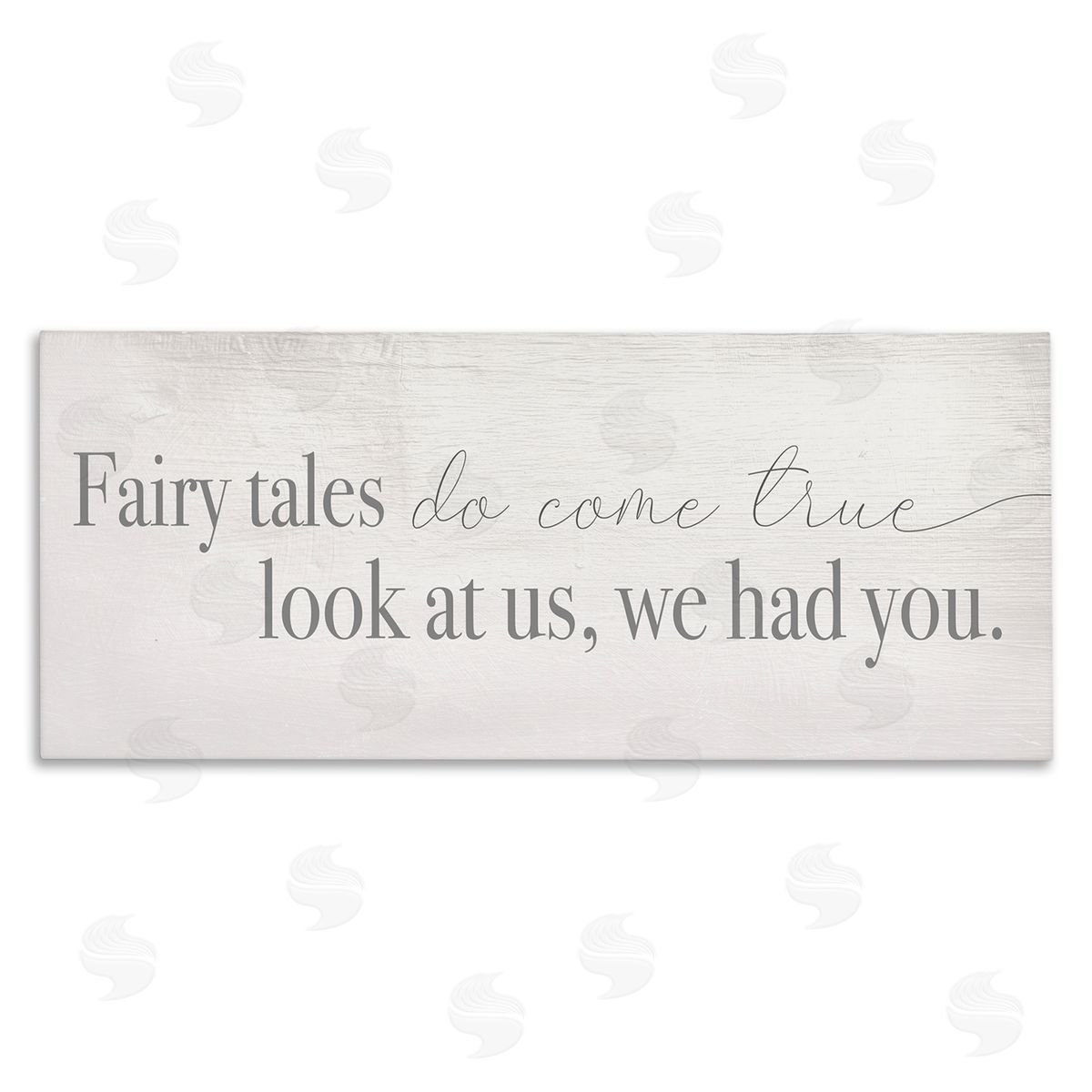 Stupell Studio Fairy Tales Come True Inspirational Family Children Phrase