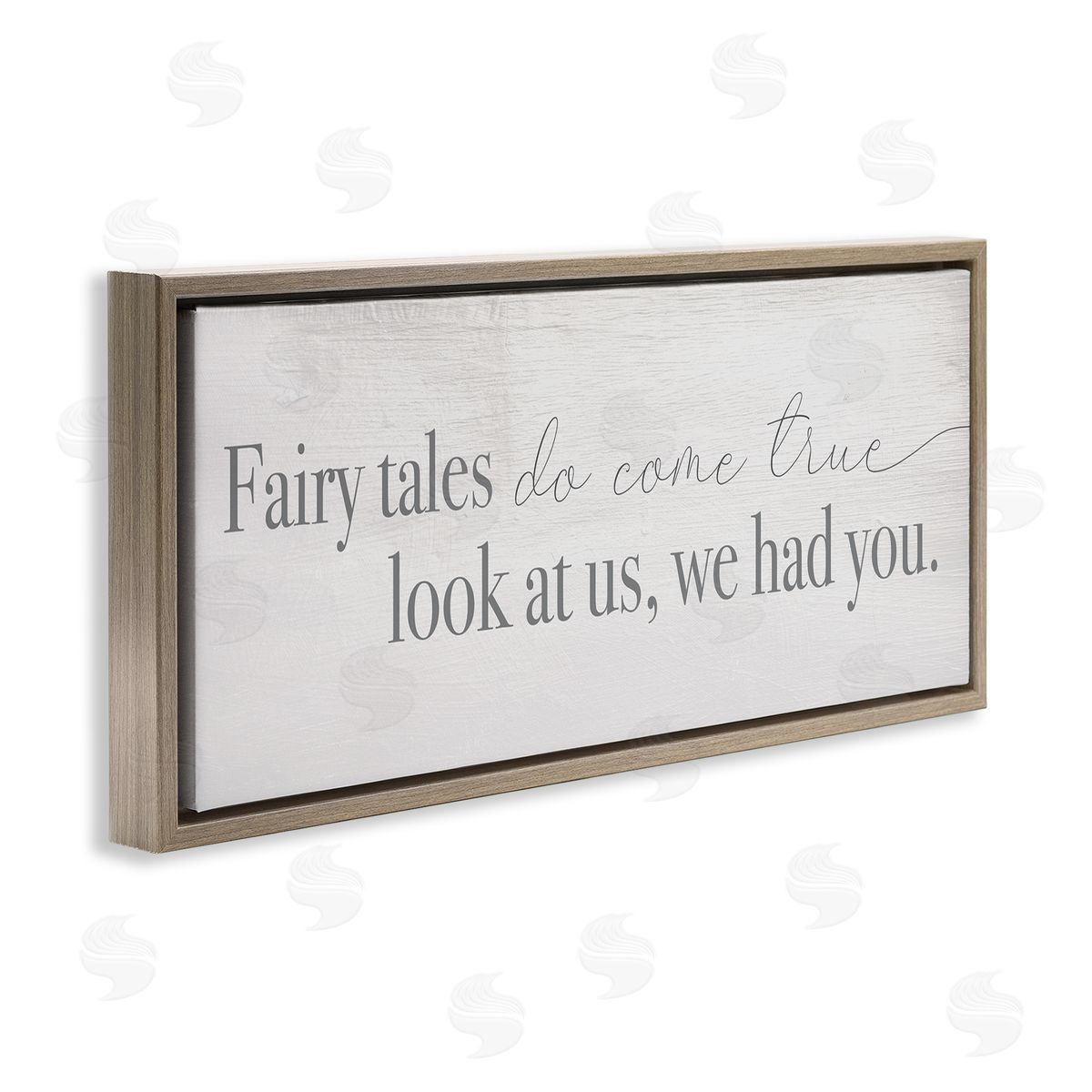Stupell Studio Fairy Tales Come True Inspirational Family Children Phrase