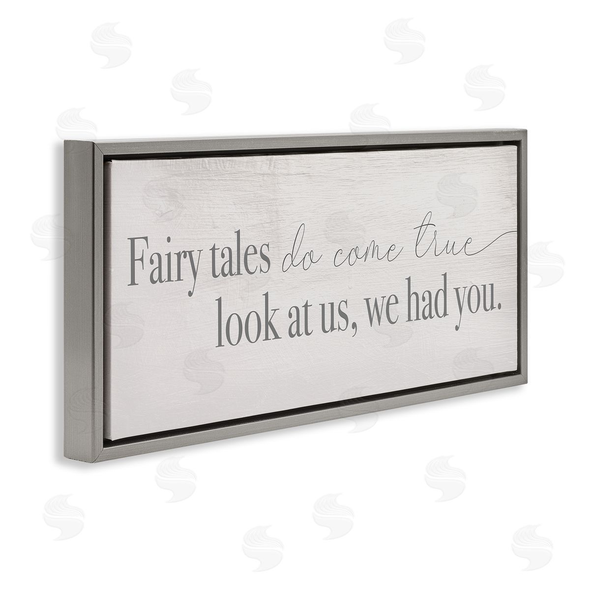 Stupell Studio Fairy Tales Come True Inspirational Family Children Phrase
