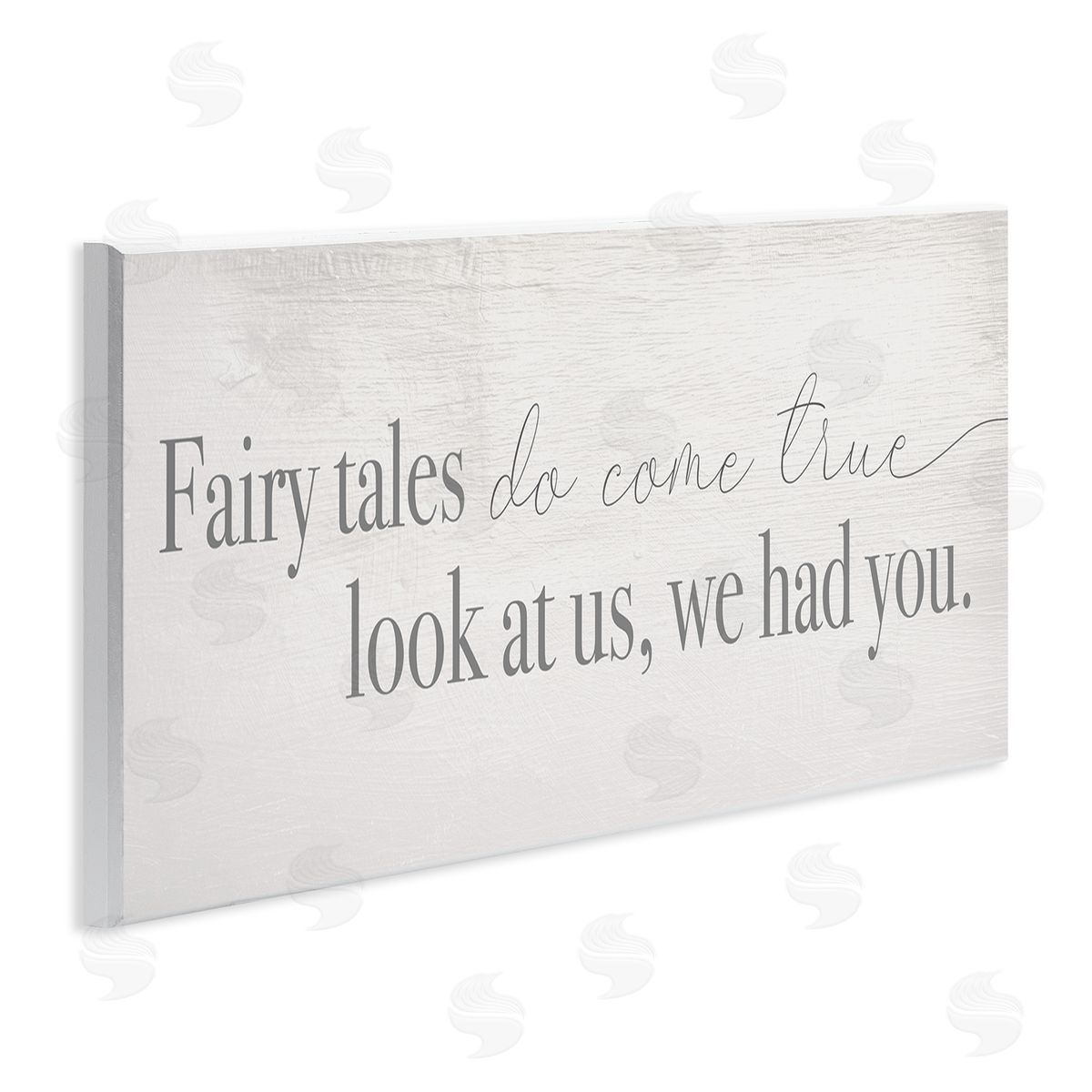 Stupell Studio Fairy Tales Come True Inspirational Family Children Phrase