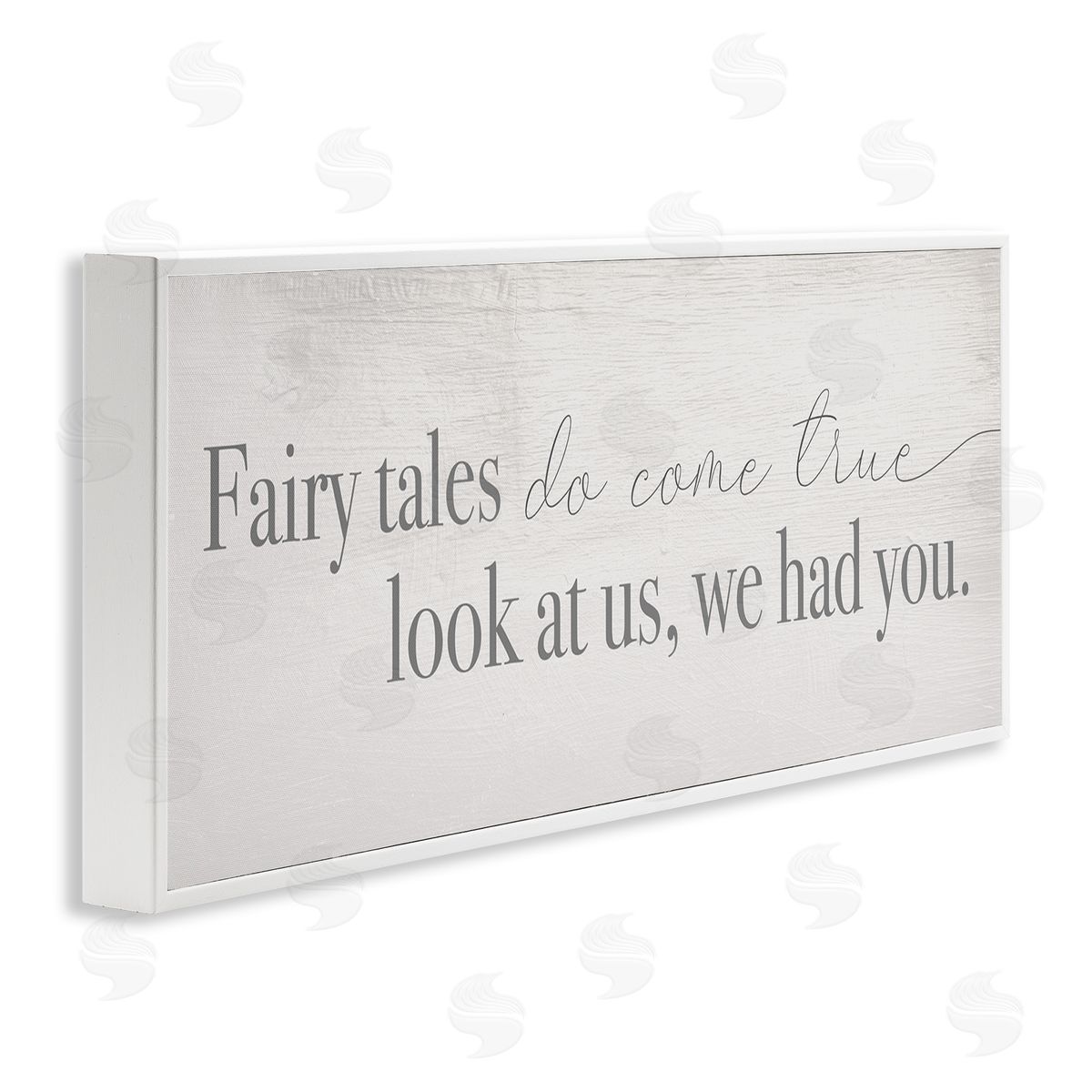 Stupell Studio Fairy Tales Come True Inspirational Family Children Phrase