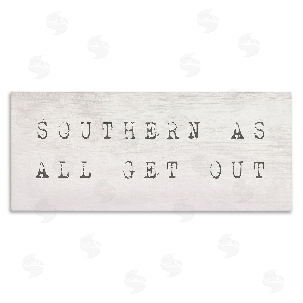 Stupell Studio Southern As All Get Out Slang Distressed Typography
