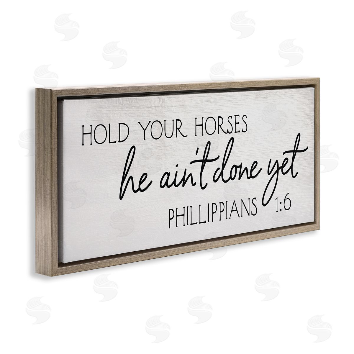 Stupell Studio Hold Your Horses Philippians 1:6 Interpretation